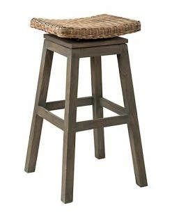 East At Main Danvers Rattan Barstool Home