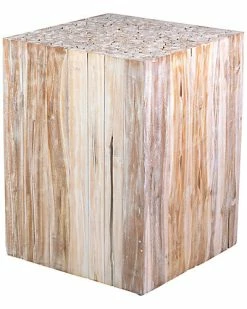 East At Main Alma Teak Accent Table Home