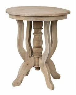 East At Main Barron Rubberwood Accent Table Home