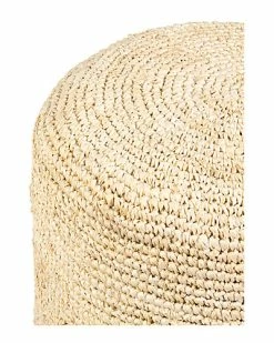 East At Main Gabrielle Rafia Round Ottoman Home -East at Main Sales Store 3050136854 RLLD 3