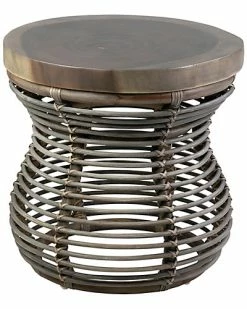 East At Main Hannah Rattan Side Table Home