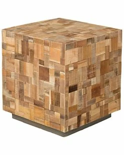 East At Main Jane Recycled Teak End Table Home