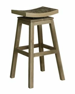 East At Main Jasmine Mango Wood Barstool Home