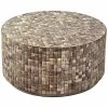 East At Main Jordan Coconut Shell Cocktail Table Home
