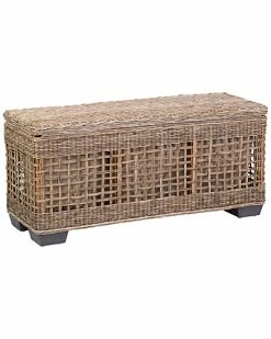 East At Main Kalila Rattan Bench Home