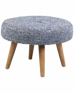 East At Main Kenia Rafia Ottoman Home