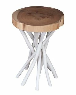 East At Main Kenton Teak Accent Table Home