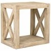 East At Main Locust Rubberwood Accent Table Home