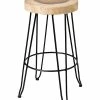 East At Main Set Of 2 Mapleton Teak Barstool Home