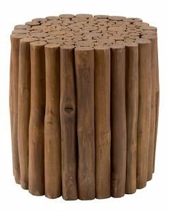 East At Main Mathiston Teak Stool Home