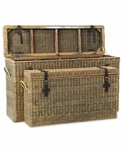 East At Main Set Of 2 Mavis Rattan Console Home