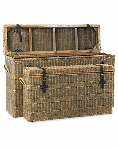 East At Main Set Of 2 Mavis Rattan Console Home 1 East At Main Set Of 2 Mavis Rattan Console Home