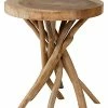 East At Main Merrill Teak Accent Table Home