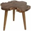 East At Main Mireille Teak Side Table Home