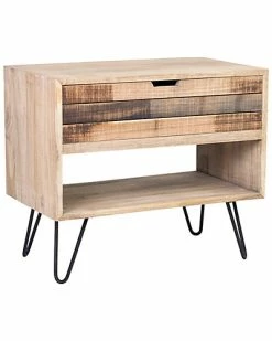 East At Main Ocilla Mindi Wood Accent Table Home