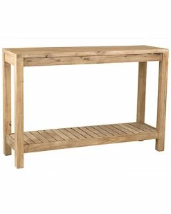 East At Main Quincy Rubberwood Console Table Home
