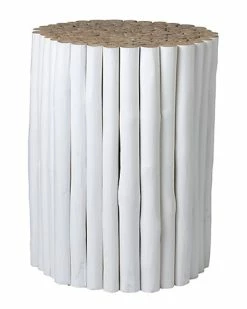 East At Main Serenity Teak Round Stool Home