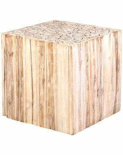 East At Main Sharon Teak Accent Table Home