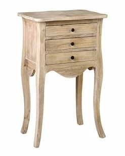 East At Main Sophie Rubberwood Accent Table Home