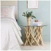 East At Main Summitt Teak Accent Table Home