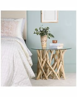 East At Main Summitt Teak Accent Table Home