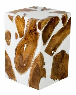 East At Main Tivoli Teak Accent Table Home