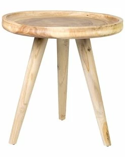 East At Main Velma Munggur Wood Accent Table Home