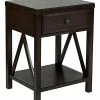 East At Main Wilco Acacia Accent Table Home