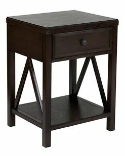 East At Main Wilco Acacia Accent Table Home