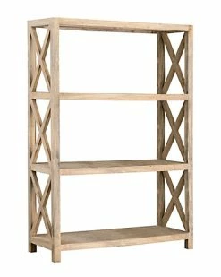 East At Main Bradford Rubberwood Bookcase Home