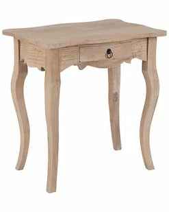 East At Main Benton Rubberwood Accent Table Home