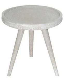 East At Main Emmy Teak Side Table Home