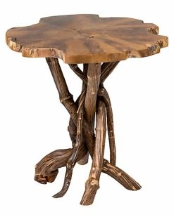 East At Main Dimitri Teak Accent Table Home