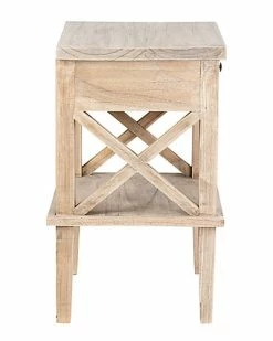 East At Main Bevan Mindi Wood Bedside Table Home -East at Main Sales Store 3050222971 RLLD 3
