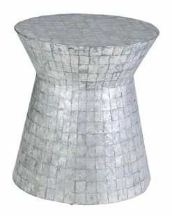 East At Main Rossum Capiz Accent Table Home