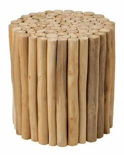 East At Main Nason Teakwood Stool Home