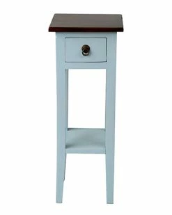 East At Main Oxford Grey Mahogany Square Accent Table Home