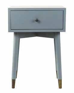 East At Main Weeks Grey Acacia Wood Square Accent Table Home