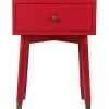 East At Main Weeks Red Acacia Wood Square Accent Table Home