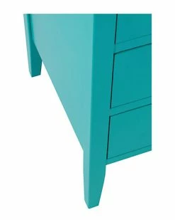 East At Main Webb Turquoise Acacia Wood Rectangle Accent Table Home -East at Main Sales Store 3050224812 RLLD 3