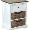East At Main Acheson White Nightstand Home