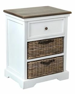 East At Main Acheson White Nightstand Home