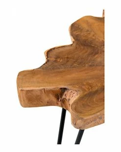 East At Main Lovilla Round Teakwood Accent Table Home -East at Main Sales Store 3050270343 RLLD 3