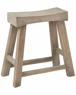 East At Main Bennett Rubberwood Stool Home