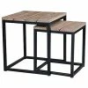 East At Main Set Of 2 Coralie Teak Side Table Home