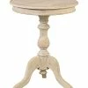 East At Main Allura Pedestal Round End Table Home