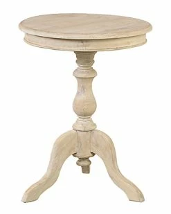 East At Main Allura Pedestal Round End Table Home
