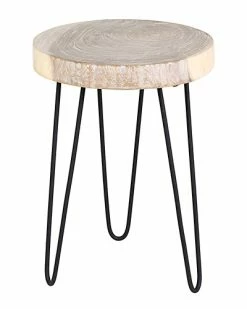 East At Main Laredo Teak Accent Table Home