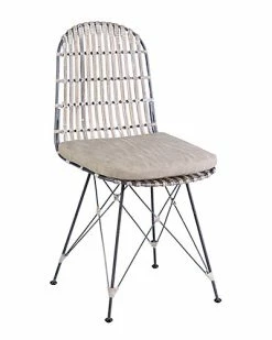 East At Main Set Of 2 Dover Rattan Dining Chairs Home