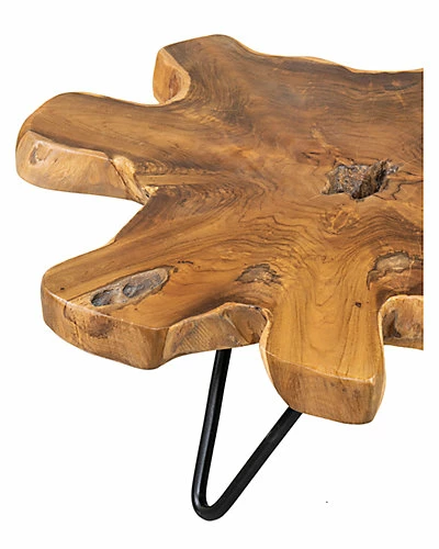 East At Main Misool 9in Live Edge Teak Riser Home 4 East At Main Misool 9in Live Edge Teak Riser Home - Image 4